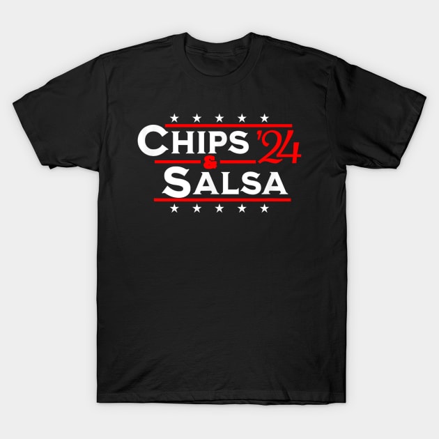 Chips And Salsa '24 Funny 2024 Election meme Funny Chips & Salsa '24 T-Shirt by Drawings Star